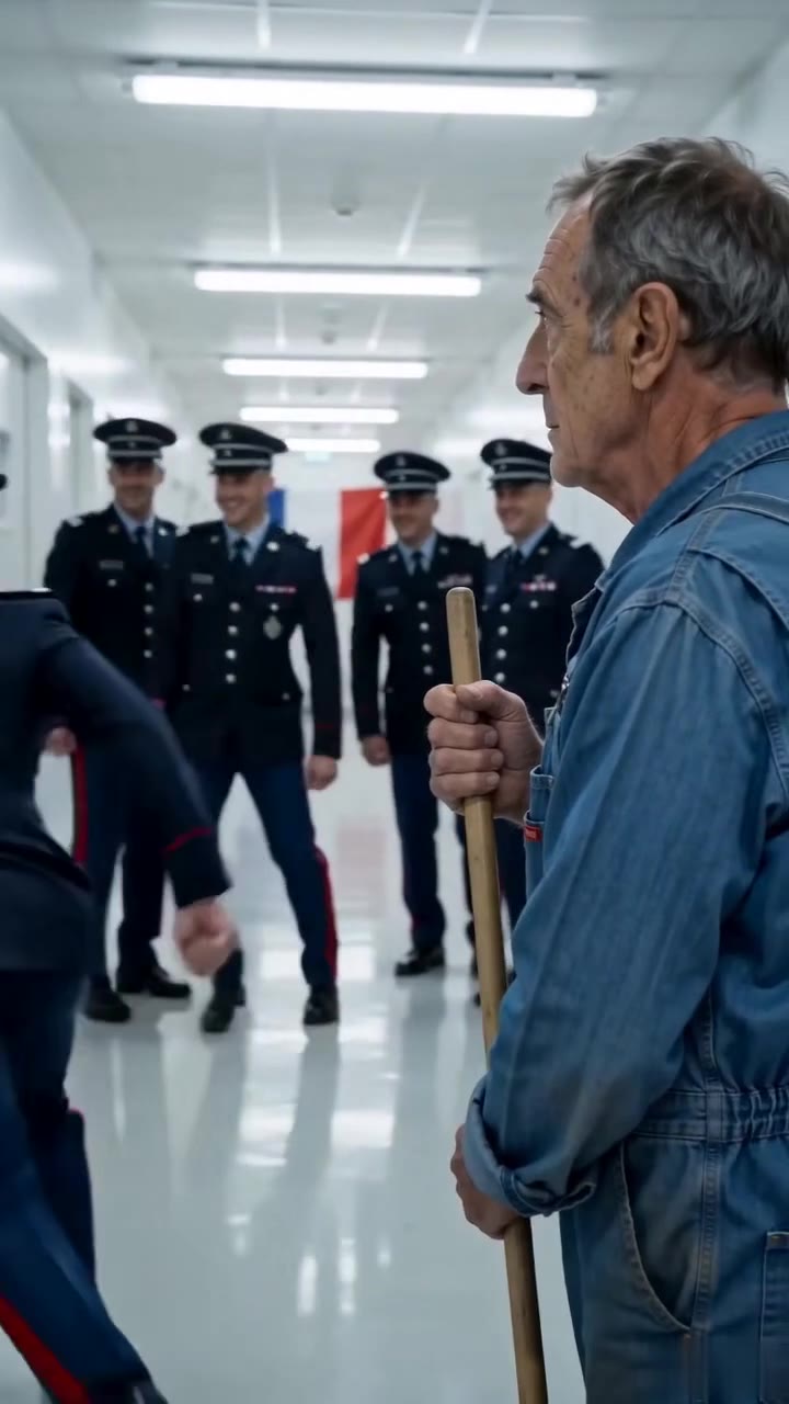 L'officier arrogant humilie ce simple concierge avant de découvrir son incroyable secret