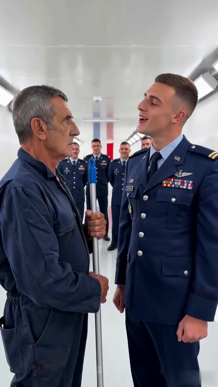 Un officier arrogant humilie un homme de ménage qui lui cache sa véritable identité