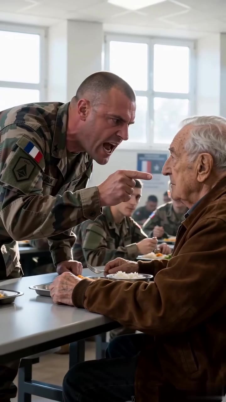 L'officier arrogant humilie ce vieil homme, mais le colonel intervient en tremblant