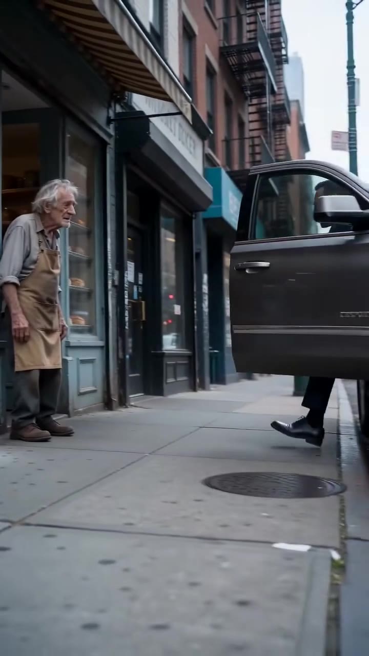 An Old Baker Saved A Starving Girl—Years Later, She Returned To Stop His Eviction