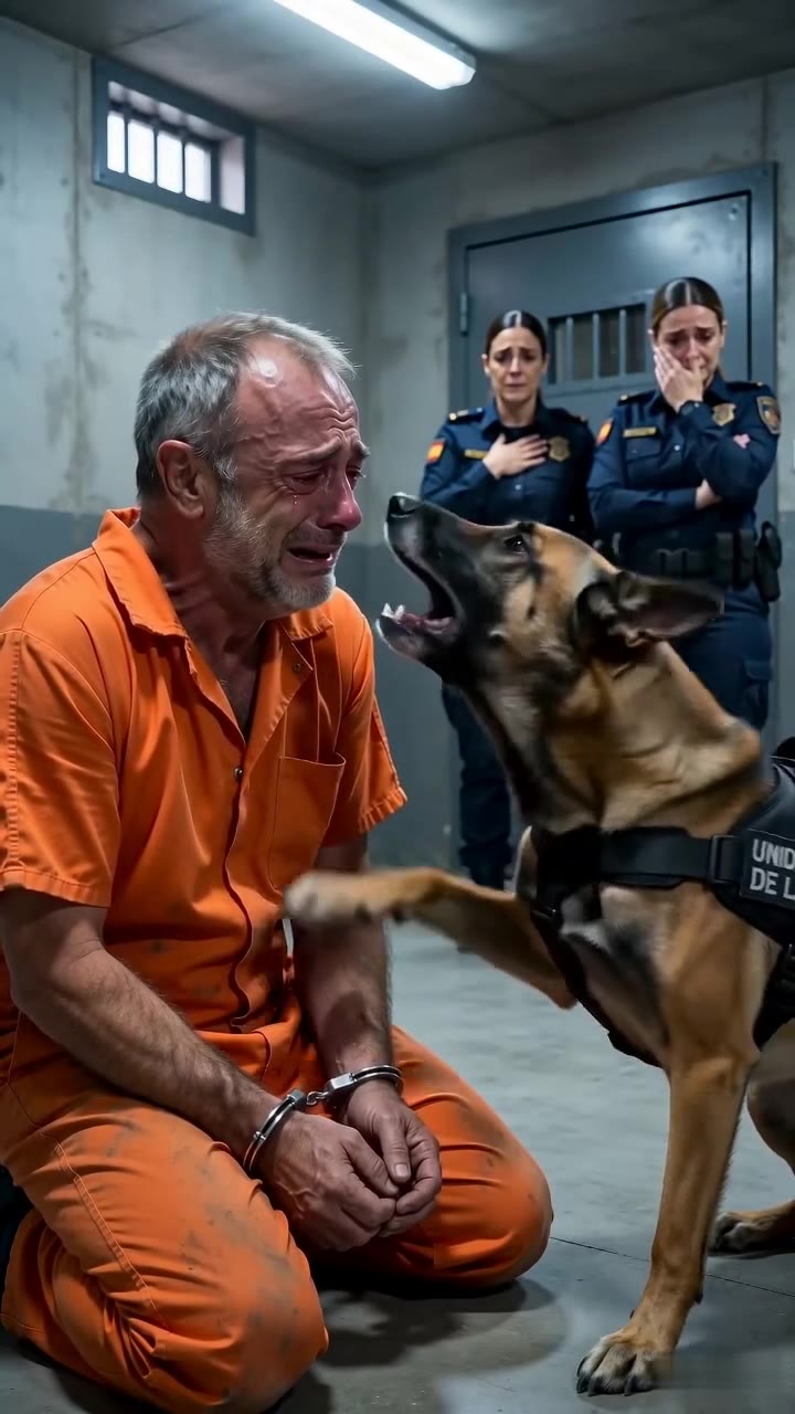 El perro policía que reconoció a su antiguo dueño esposado en un calabozo