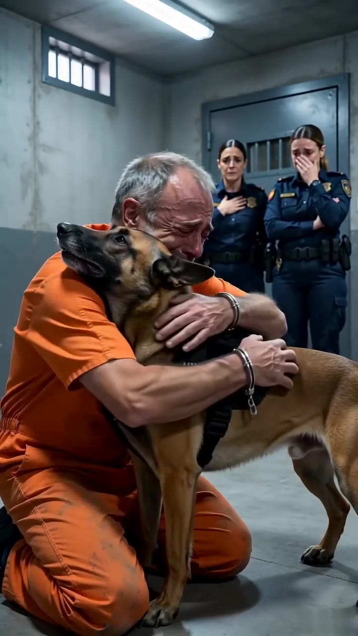 El perro policía que reconoció a su antiguo dueño esposado en un calabozo