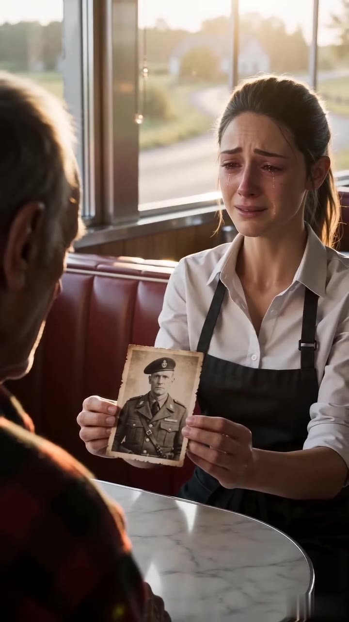 Une photo tendue par cette serveuse a bouleversé la vie de ce vieux soldat
