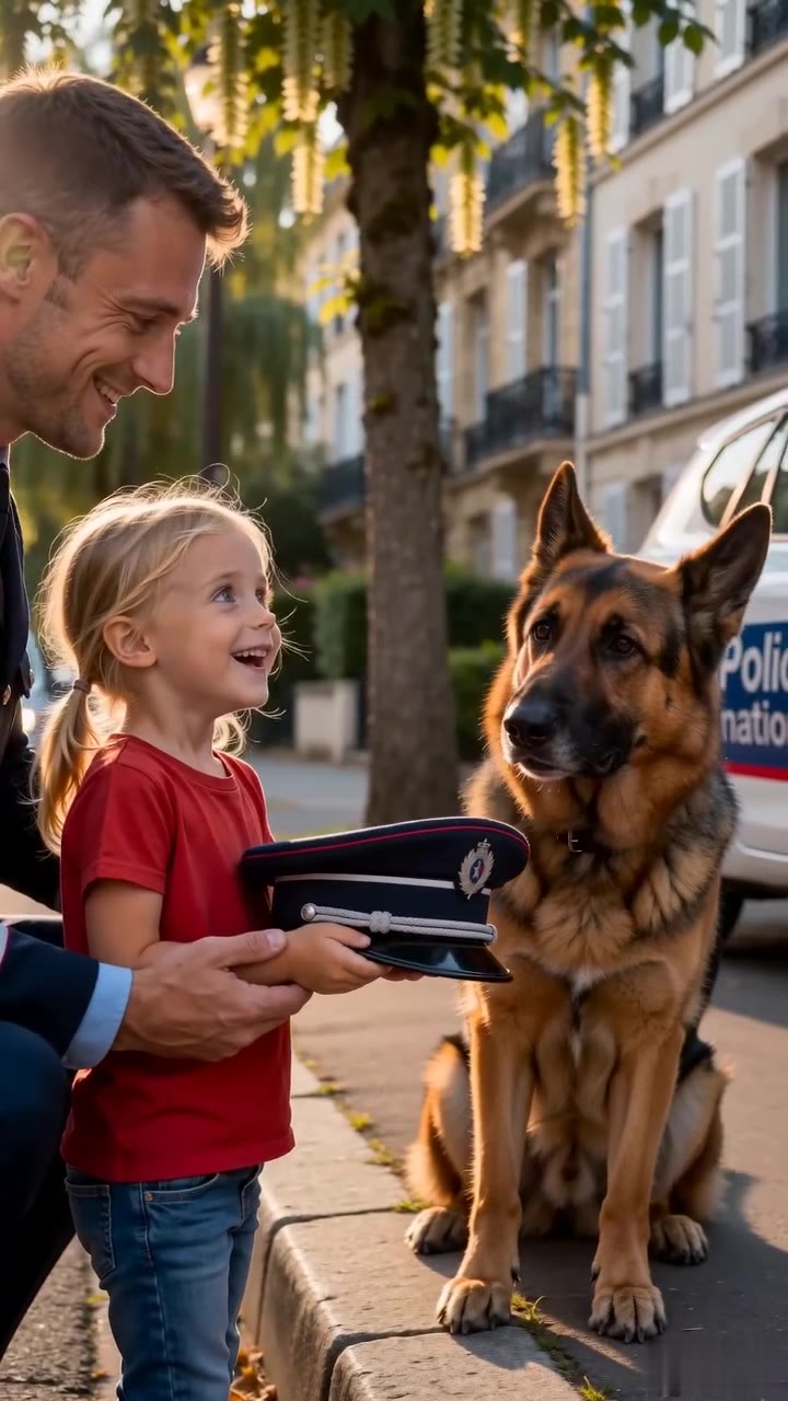 Ce policier offre sa casquette à ma fille et découvre un secret bouleversant