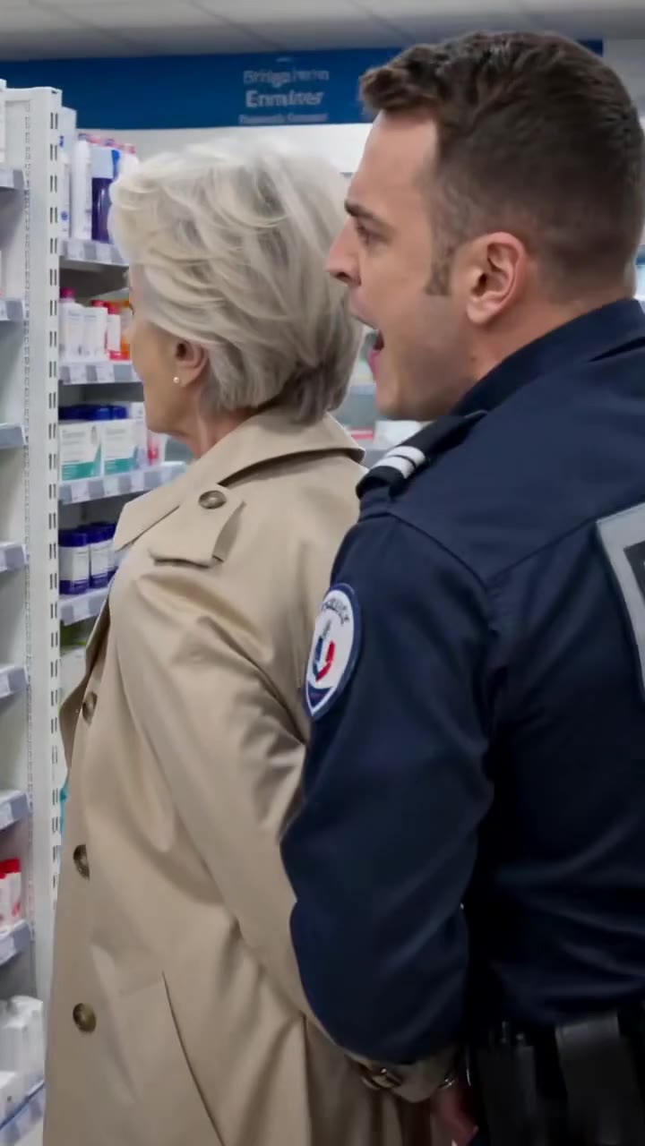 Ce policier humilie une grand-mère dans une pharmacie, mais ses mots le glacent d'effroi
