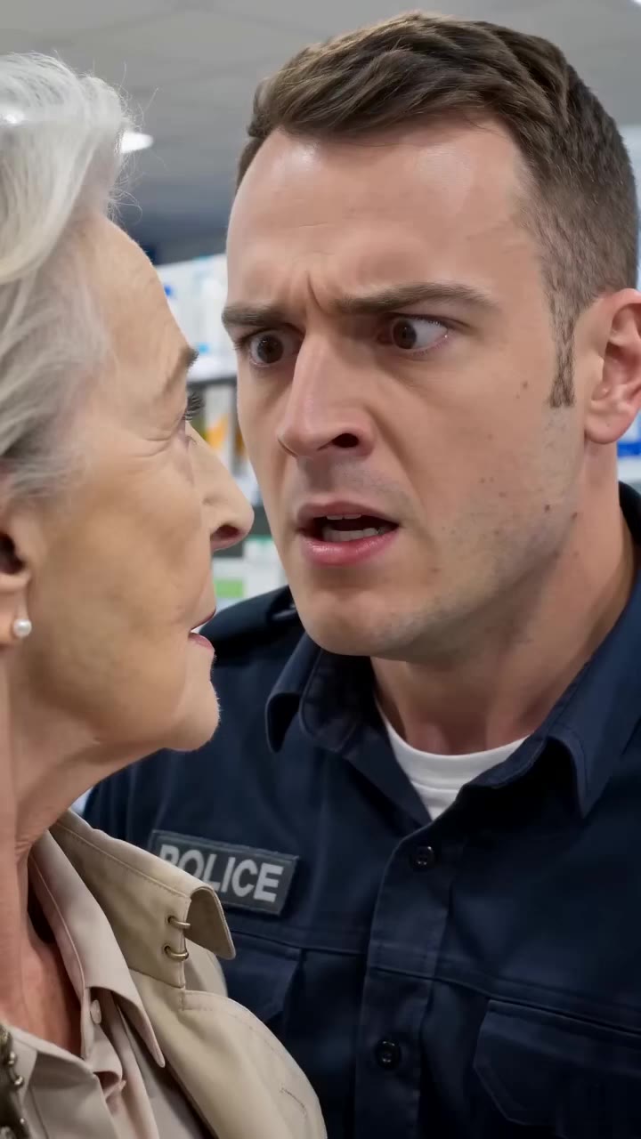 Ce policier humilie une grand-mère dans une pharmacie, mais ses mots le glacent d'effroi