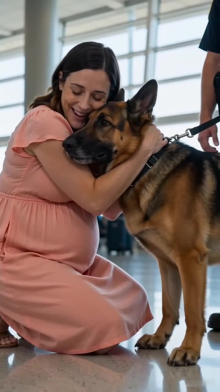 A Pregnant Widow Hugged a Security K9, Unlocking Her Late Husband's Hidden Legacy