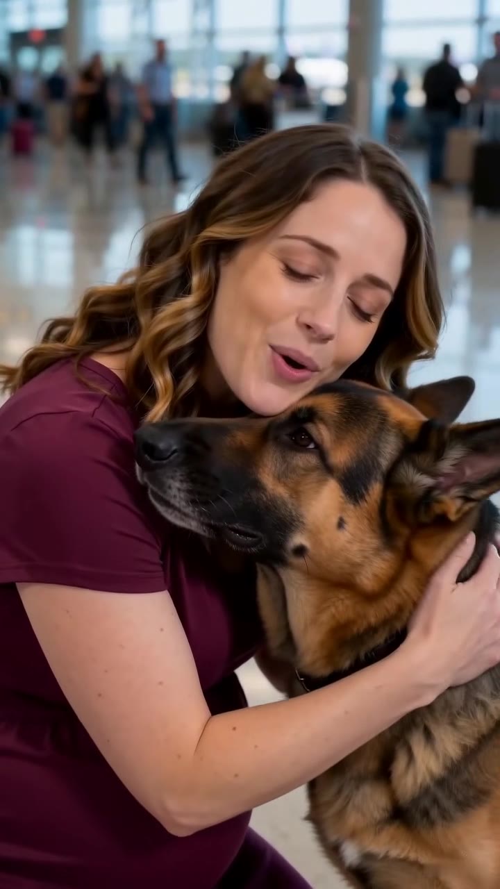 A Pregnant Woman Hugged an Airport K9, Unlocking a Secret the Officer Kept