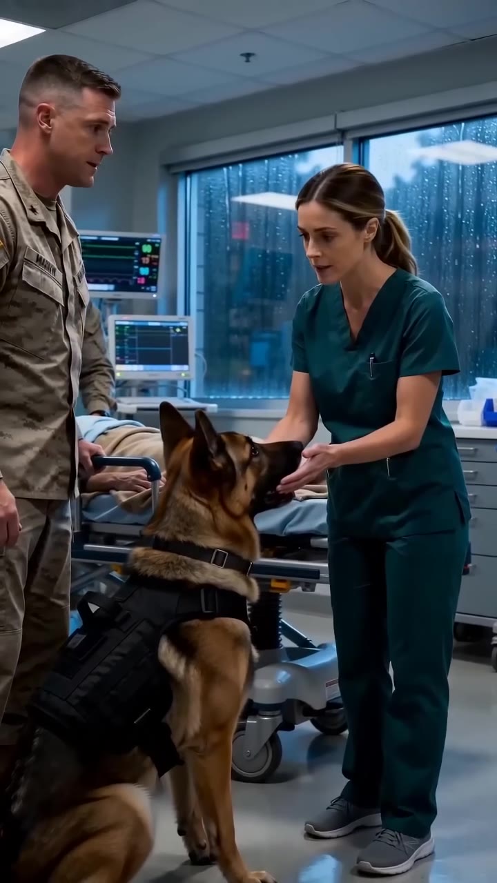 Her Presumed-Dead Fiancé Arrives at Her Hospital Guarded by a Loyal Dog