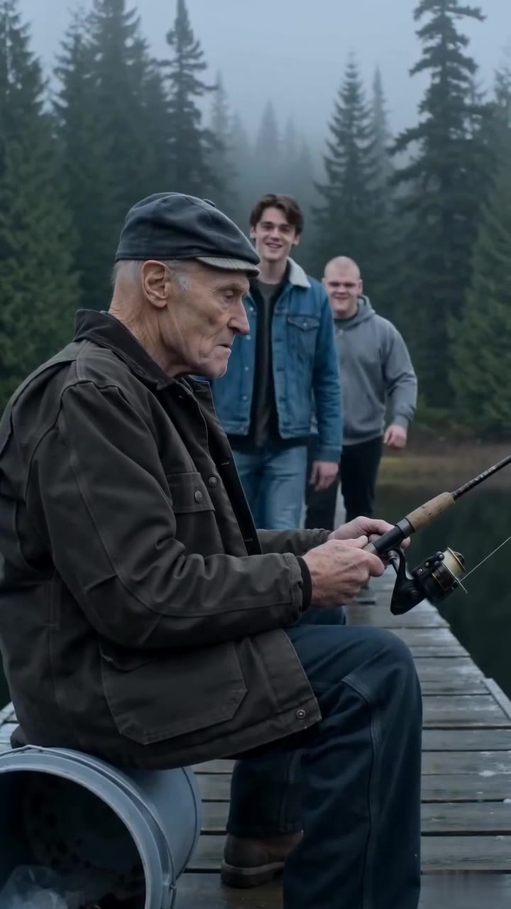 They Kicked a Quiet Old Man's Fishing Pole, Unaware of the Secret He Was Hiding