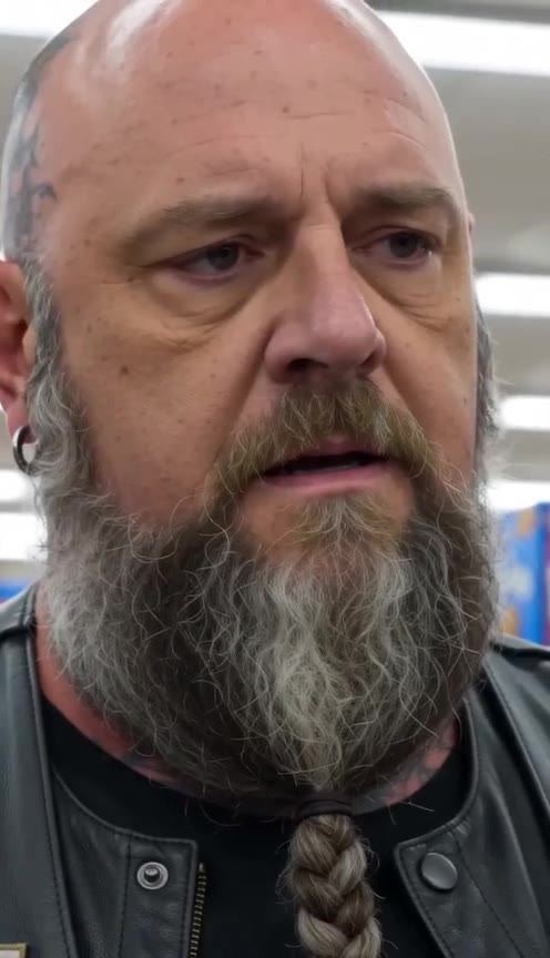 A Rough Biker Protects a Terrified Little Girl from Her Angry Father