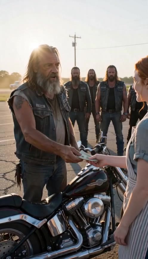 The Rough Biker Returned To Save The Diner Owned By A Kind Waitress