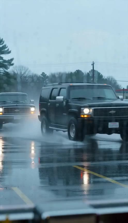 A Rude Biker Smashes an Old Man's Cane, Then the SUVs Arrive