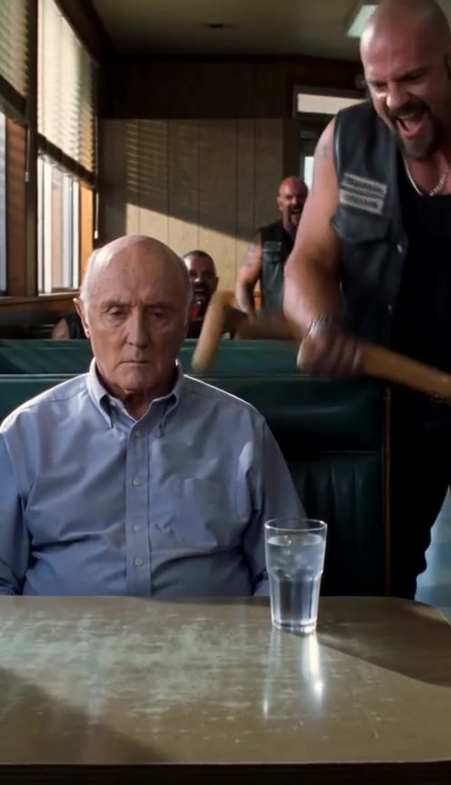 A Rude Biker Stole An Old Man’s Cane, Unaware of Who Was Waiting Outside