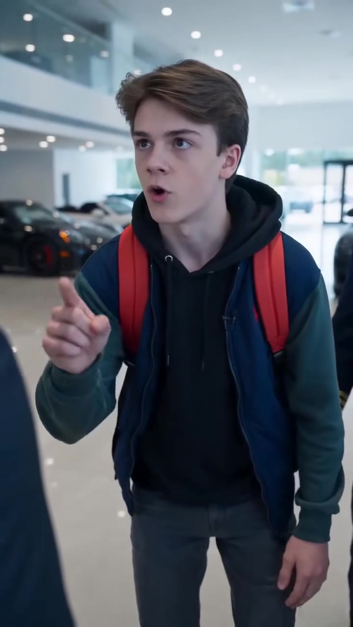 A Salesman Shoved A Boy In A Red Backpack, Unaware Of His True Identity