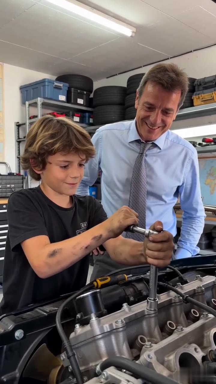 Le secret enfoui dans le vieux moteur que mon fils réparait a tout changé
