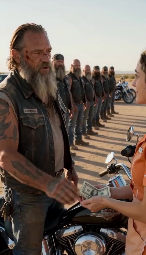 She Gave A Rugged Biker A Free Meal, Hours Later His Crew Surrounded Her Diner