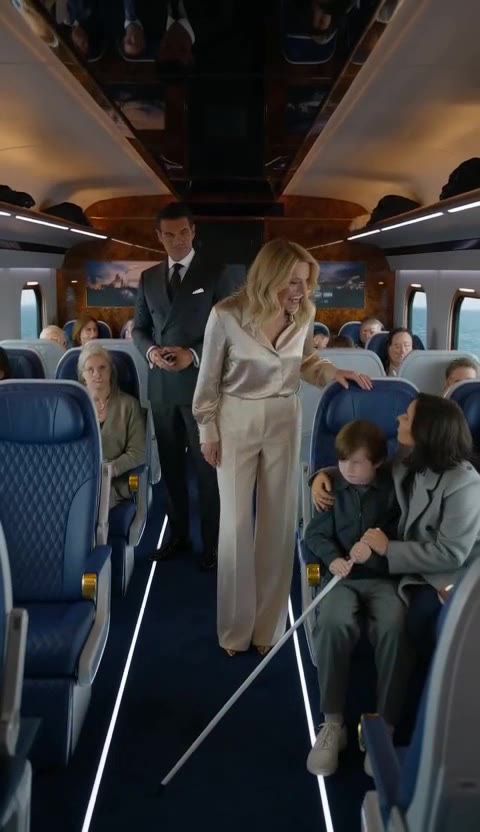She Mocked a Blind Boy on the Train — Until the Billionaire Showed His Keycard