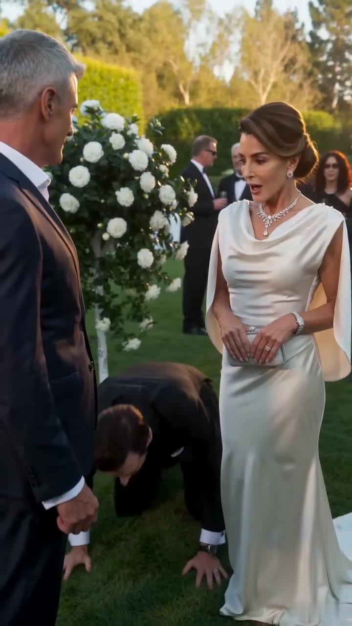 She Mocked My Husband's Simple Suit, Then Her Wealthy Spouse Bowed on His Knees