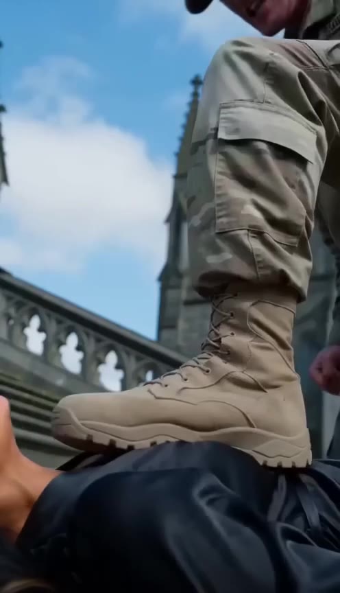 She Pushed a Helpless Grandmother Down the Steps, Then a Brave Soldier Stepped In