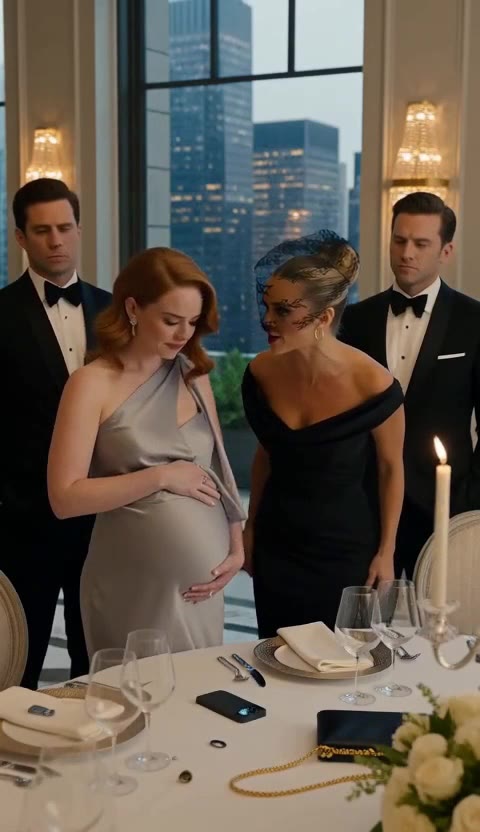 She Tore My Maternity Dress at the Gala — Then My Dad Sealed the Building