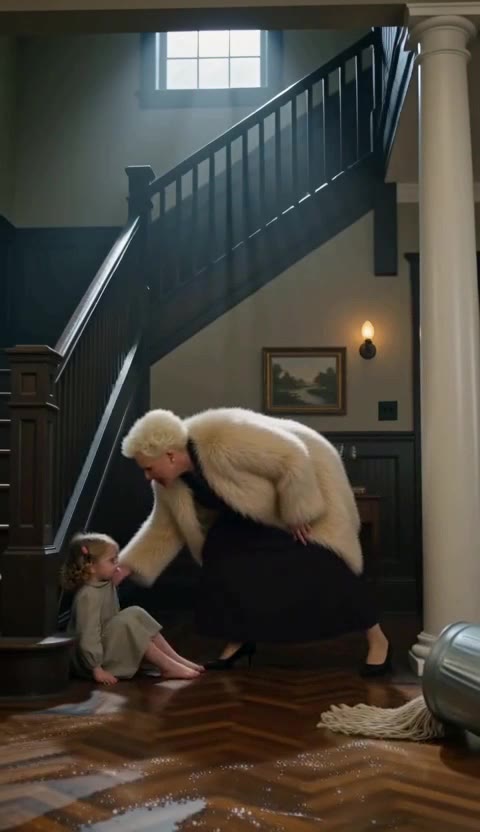 She Was Scrubbing Floors When a Billionaire Saw the Locket — Then He Dropped to His Knees