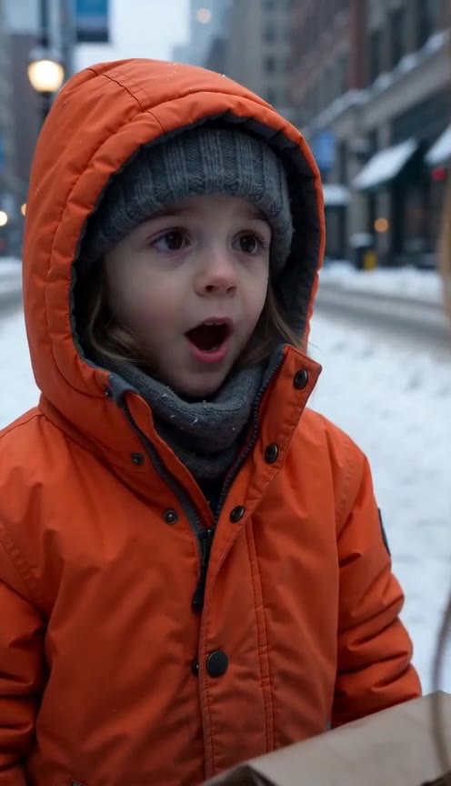 A Shivering Homeless Woman Is Offered a Home by a Sweet Little Girl