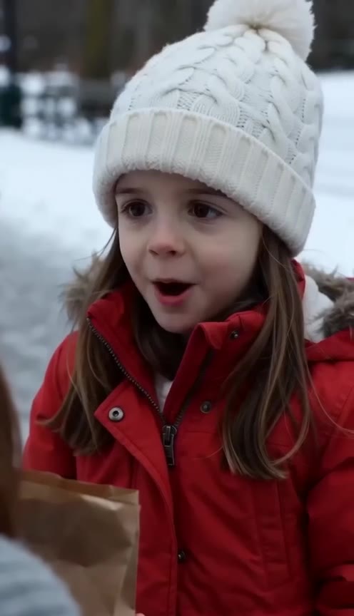 Shivering Homeless Woman Receives Food and a Shocking Proposal From a Little Girl