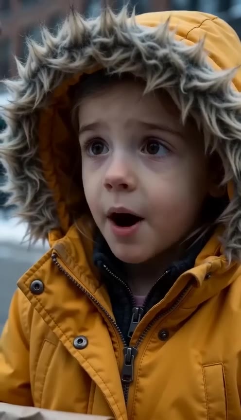 A Shivering Homeless Woman Receives a Shocking Proposal From a Little Girl in the Snow