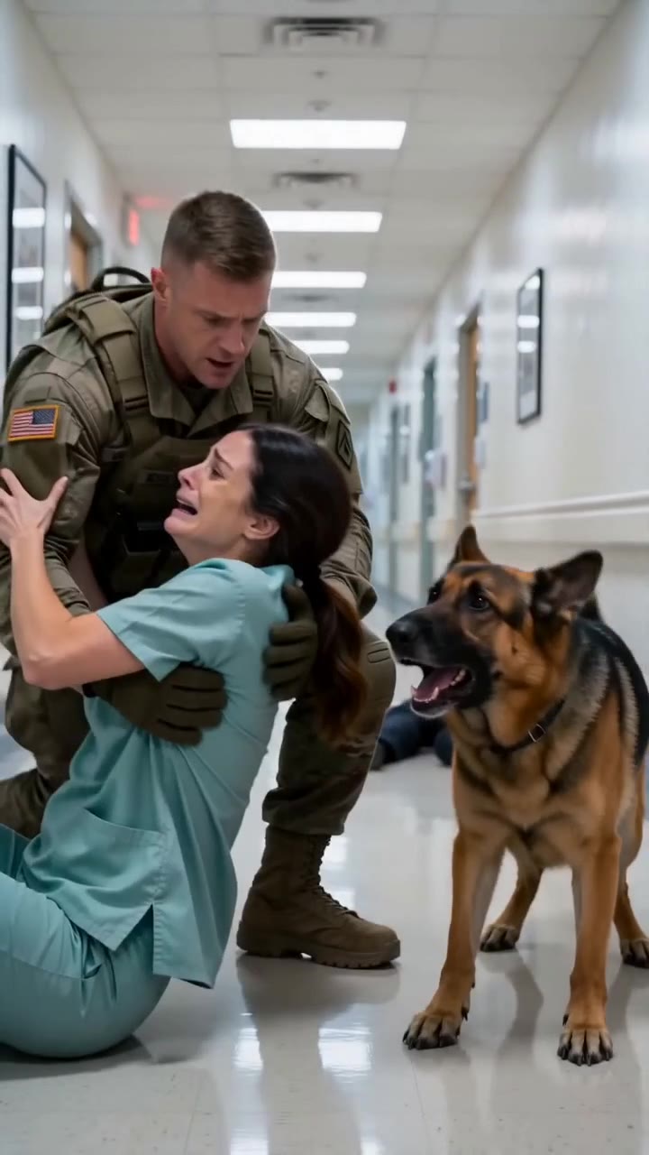 A Soldier and His Loyal K9 Save a Terrified Doctor From Her Corrupt Husband