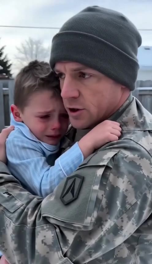 A Soldier Returns From the Dead to Find His Son Freezing in the Snow
