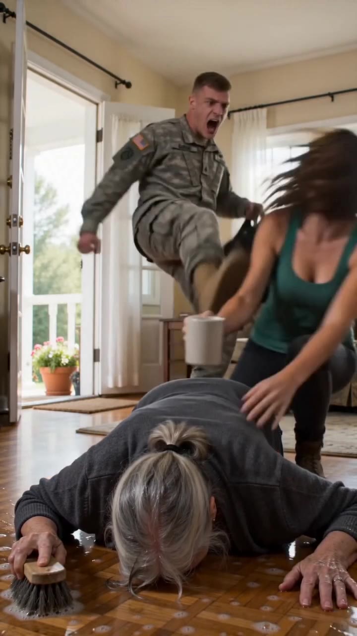 A Devoted Soldier Returns Home to Save His Beloved Grandmother from Cruel Abusers