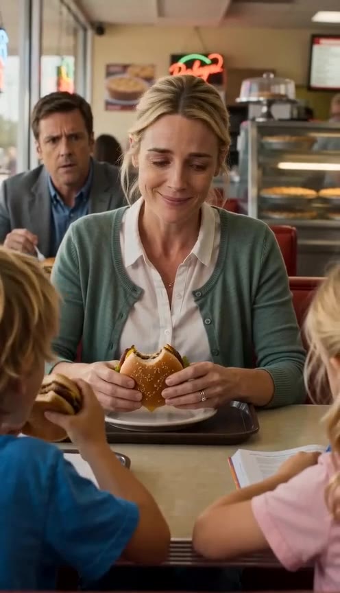A Starving Mother Splits Her Last Hamburger, but a Silent Onlooker Intervenes