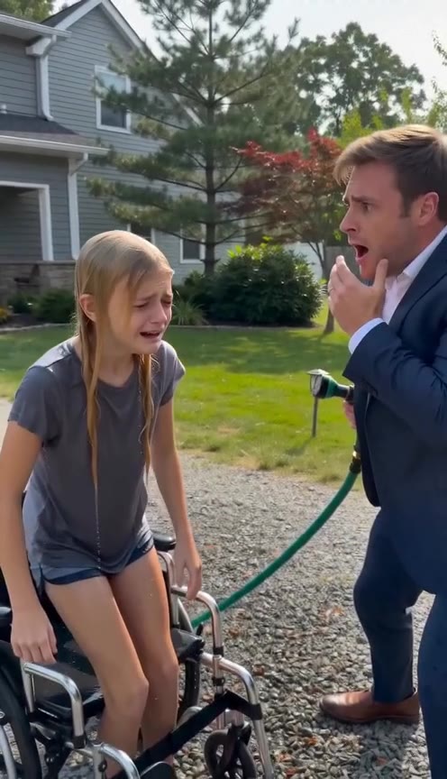 My Stepmother Sprayed My Wheelchair-Bound Daughter with a Hose, Uncovering a Shocking Family Secret