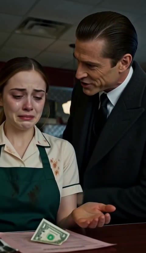 Stranded Waitress Faces Cruel Rich Man, Then a Trucker's Miracle Changes Everything