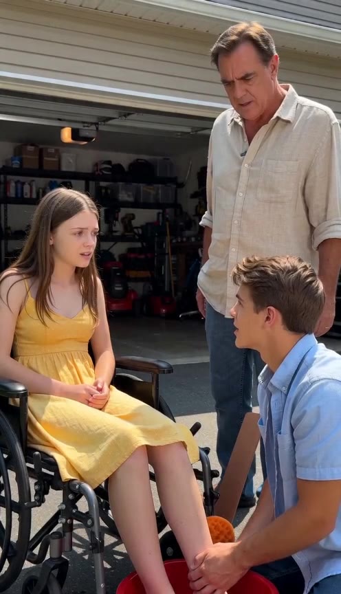 The Humble Stranger Washing My Paralyzed Daughter's Feet Uncovered a Dark Family Secret