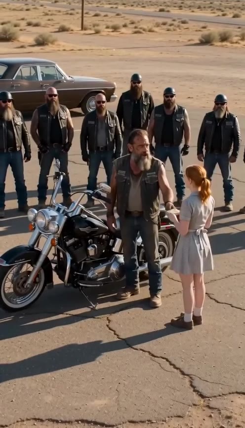 A Struggling Waitress Fed a Lonely Biker, Years Later He Returns to Save Her