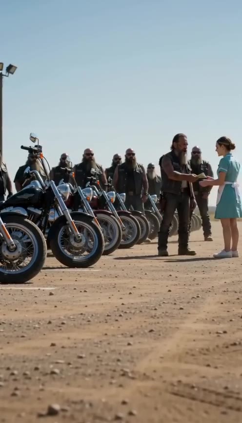 A Struggling Waitress Fed a Rugged Biker for Free, Not Knowing Who He Really Was