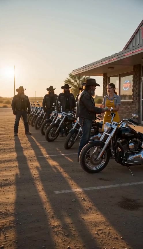A Struggling Waitress Fed a Rugged Biker for Free, Never Expecting His Emotional Return