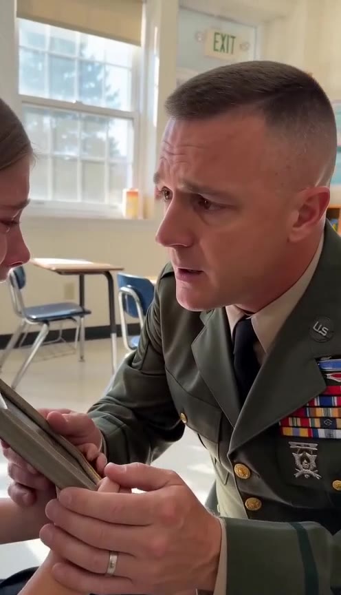 A Teacher Destroyed a Crying Girl's Photo, but a Colonel Rushed In to Deliver Justice