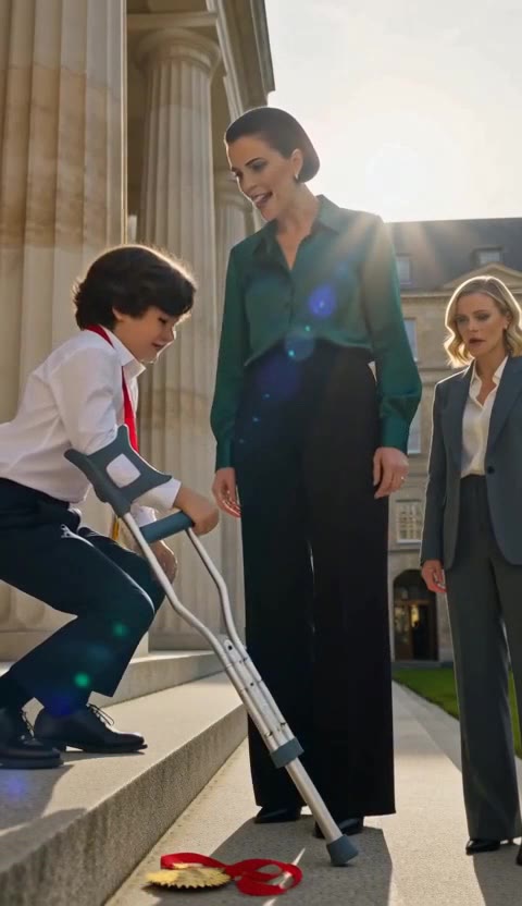 The Teacher Who Mocked a Boy With a Crutch Didn't Know His Grandfather Was the Governor