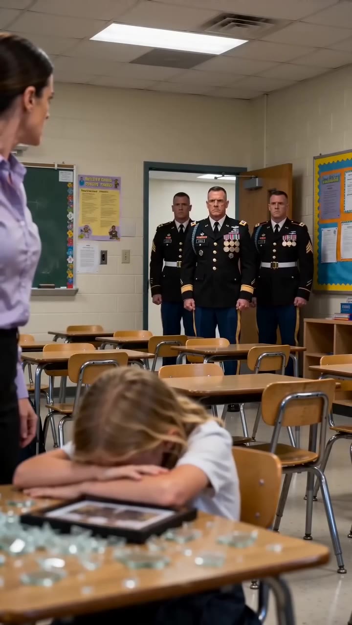 A Teacher Smashed a Crying Girl’s Father’s Photo, Then the Door Flew Open