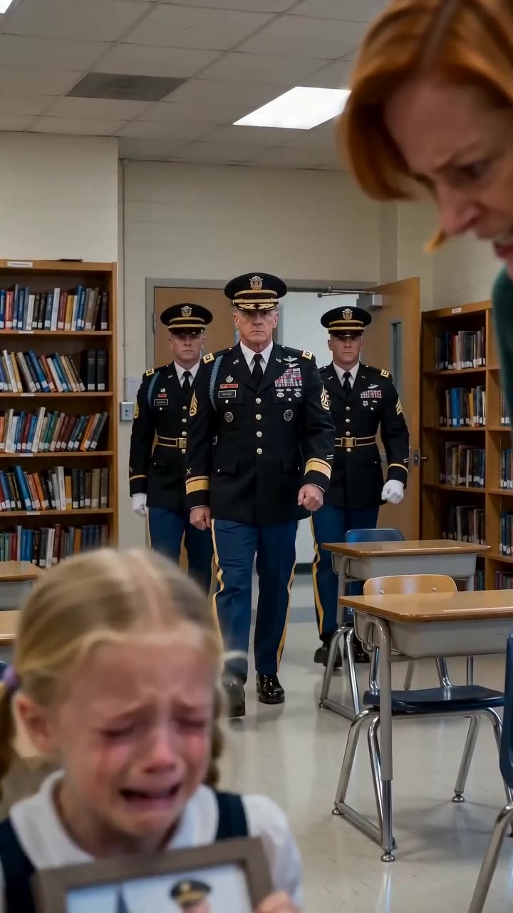 A Teacher Smashed a Crying Girl's Photo, but the Soldier at the Door Changed Everything