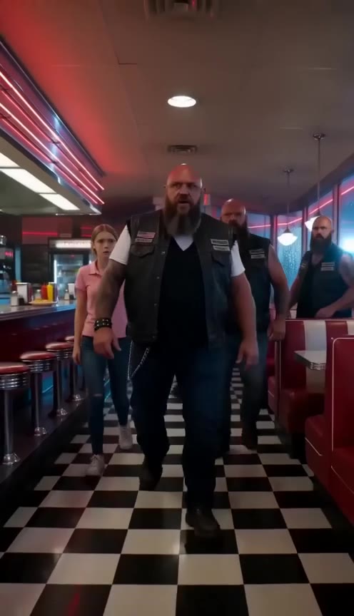 The Moment A Terrified Waitress Asked A Rough Biker For Help, Her Past Caught Up