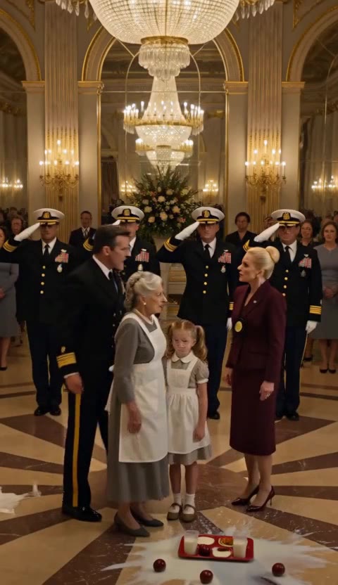 The Admiral's Mother Was the Janitor—Now He's Stripping Her Tormentor's Badge