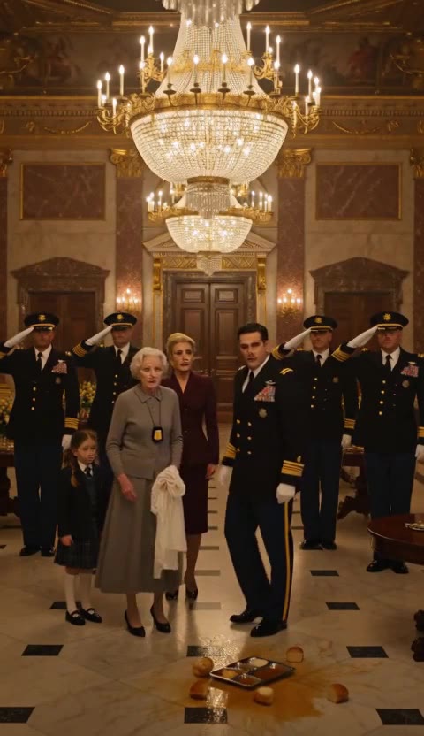 The Admiral's Mother Was the Janitor — The Moment He Saluted, the Cruel Supervisor Froze