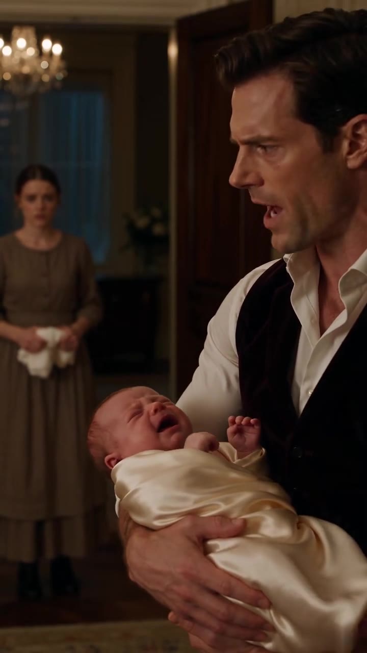 The Billionaire's Newborn Son Cried Uncontrollably Until The Maid Appeared