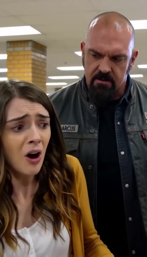 The Day a Simple Cafeteria Accident Revealed a Biker's Deepest Family Secret