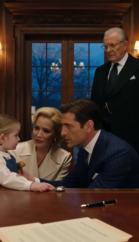 The Imposter Child at the Mahogany Desk — A True Heir's Silent Claim