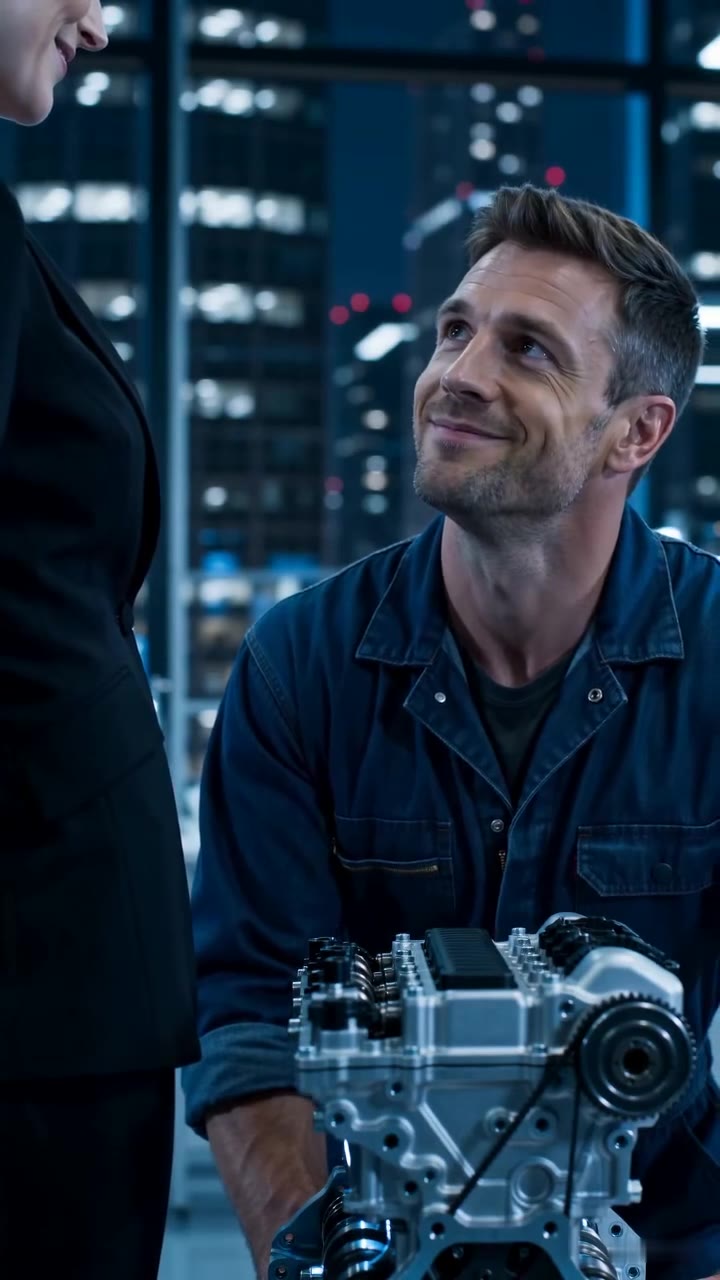 The Janitor Fixed Her Impossible Engine in Minutes, Then Revealed His Real Name